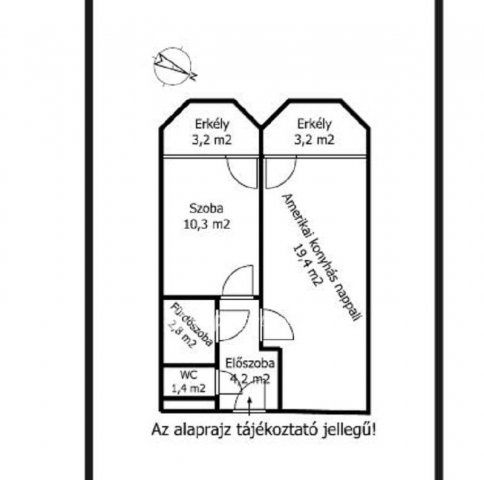 Eladó téglalakás, Siófokon 69.9 M Ft, 1+1 szobás