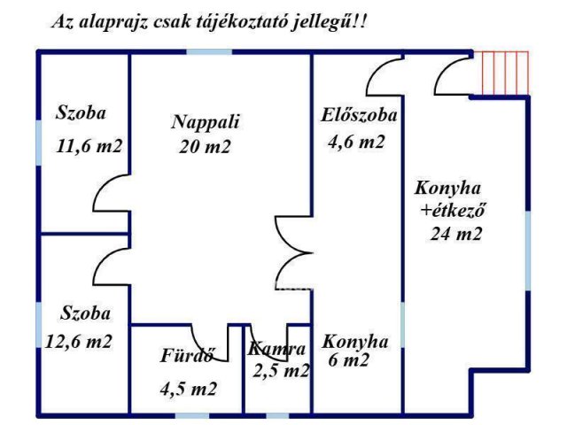 Eladó családi ház, Kiskunlacházán 69.9 M Ft, 2 szobás