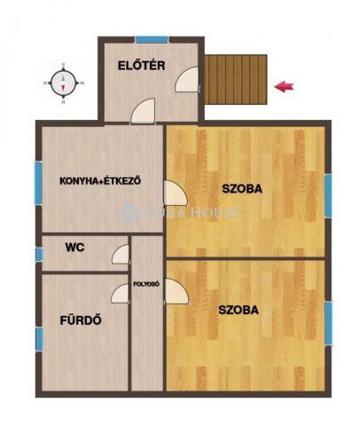 Eladó családi ház, Szakonyon 49.9 M Ft, 2 szobás