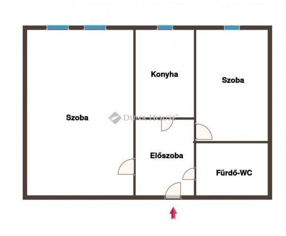 Eladó panellakás, Pécsett, Krisztina téren 34.9 M Ft, 2 szobás