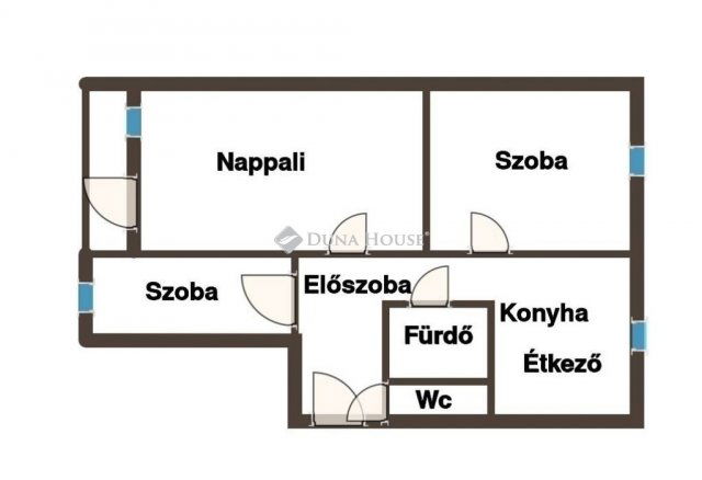 Eladó panellakás, Pécsett 64.5 M Ft, 3 szobás