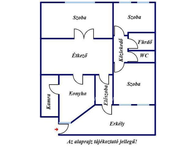 Eladó téglalakás, Szegeden 98 M Ft, 3 szobás