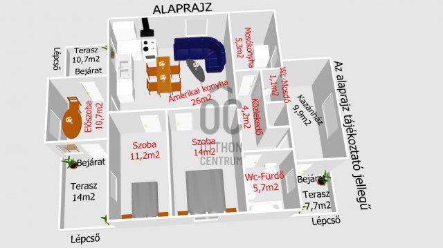 Eladó családi ház, Érden 89.9 M Ft, 3 szobás