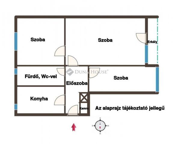Eladó téglalakás, Nagykanizsán 41.5 M Ft, 3 szobás