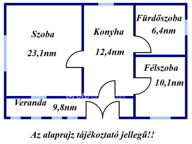Eladó családi ház, Kisújszálláson 8 M Ft, 1+1 szobás