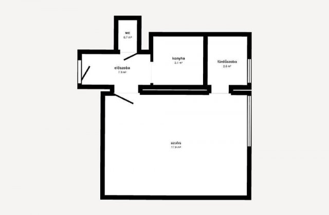 Eladó téglalakás, Miskolcon 21 M Ft, 1 szobás