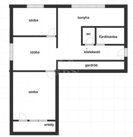 Eladó panellakás, Kecskeméten 54.5 M Ft, 2+1 szobás