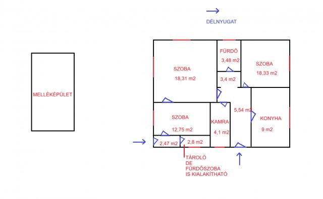 Eladó családi ház, Budapesten, XXI. kerületben 70 M Ft, 3 szobás