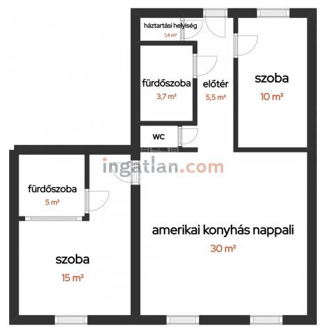 Eladó téglalakás, Budapesten, VI. kerületben 119.99 M Ft