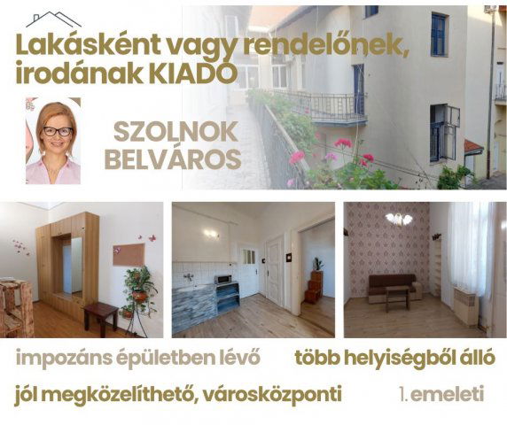 Kiadó téglalakás, albérlet, Szolnokon 220 E Ft / hó, 3+1 szobás