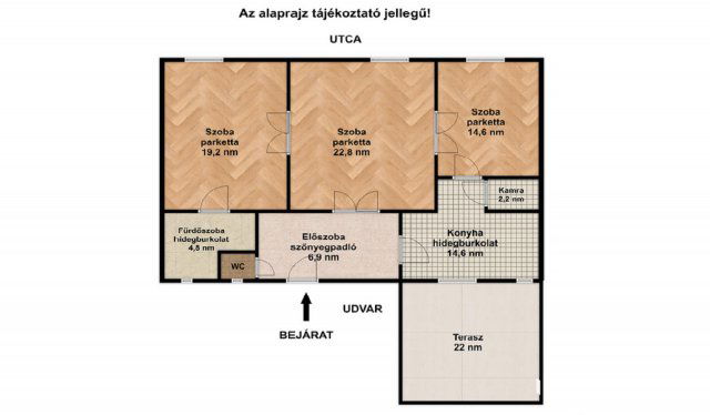 Eladó téglalakás, Szegeden 49.8 M Ft, 3 szobás