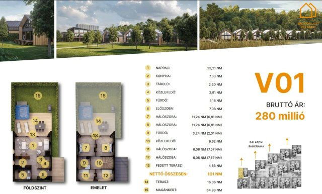 Eladó családi ház, Balatonföldváron 280 M Ft, 1+4 szobás