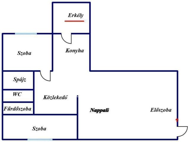 Eladó téglalakás, Nyíregyházán 59 M Ft, 3 szobás