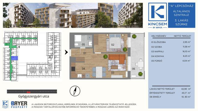 Eladó téglalakás, Budapesten, X. kerületben 69.9 M Ft, 2 szobás