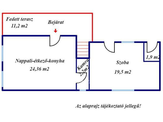 Eladó mezogazdasagi ingatlan, Baján 7.9 M Ft, 2 szobás