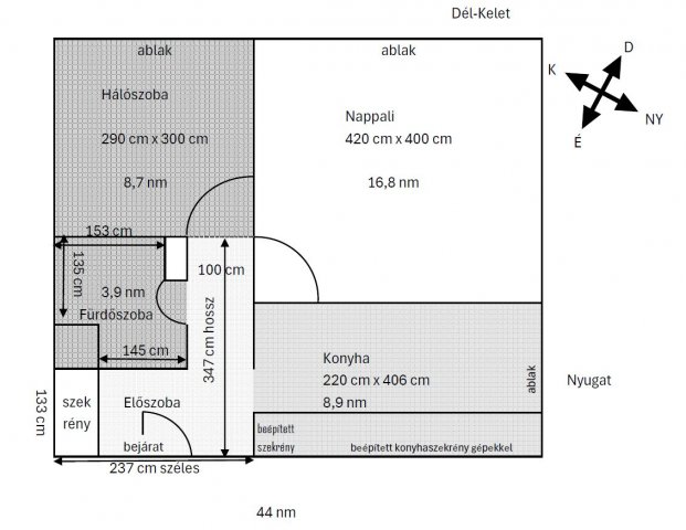Eladó panellakás, Gödöllőn 54.5 M Ft, 2 szobás