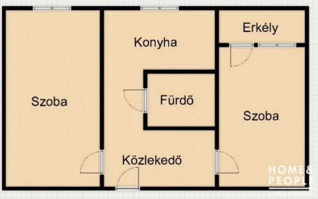 Eladó téglalakás, Szegeden 49.99 M Ft, 2 szobás