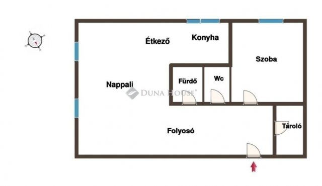 Eladó panellakás, Kecskeméten 53.9 M Ft, 2 szobás