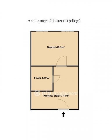 Eladó téglalakás, Budapesten, VIII. kerületben 48 M Ft, 1 szobás