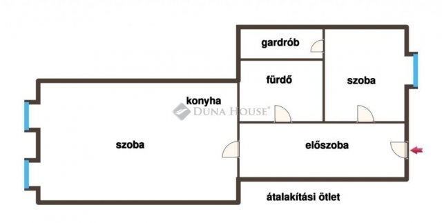 Eladó téglalakás, Budapesten, VII. kerületben 59 M Ft, 1 szobás