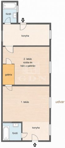 Eladó téglalakás, Budapesten, VI. kerületben 76 M Ft, 2 szobás
