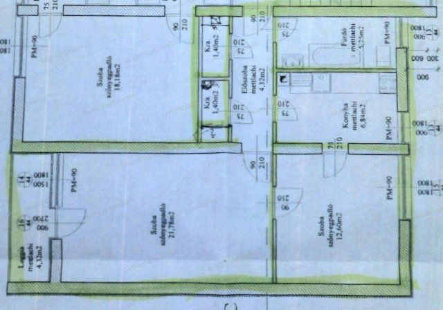 Eladó téglalakás, Nyíregyházán 37.5 M Ft, 2 szobás