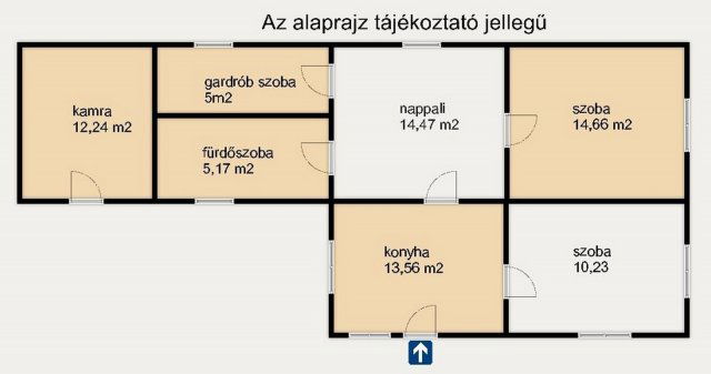 Eladó családi ház, Szankon 19.5 M Ft, 2 szobás