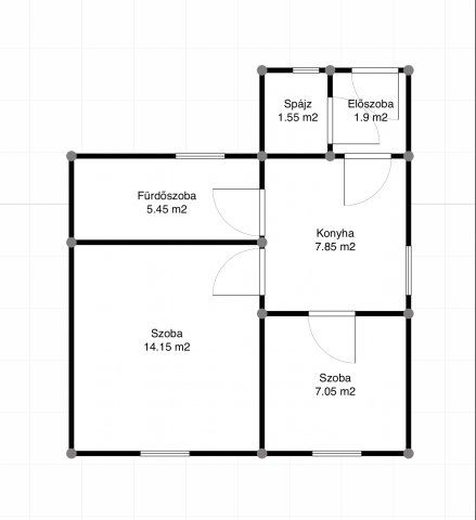 Eladó téglalakás, Vácon 19.99 M Ft, 1+1 szobás