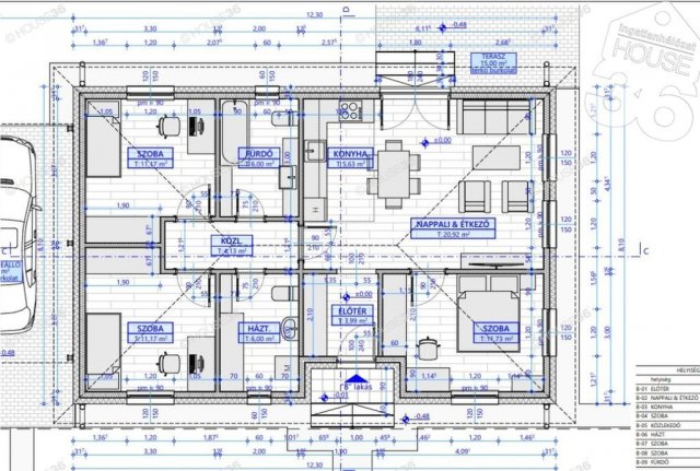 Eladó ikerház, Helvécián 69.9 M Ft, 4 szobás