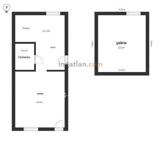 Eladó téglalakás, Budapesten, V. kerületben 94.9 M Ft, 2 szobás