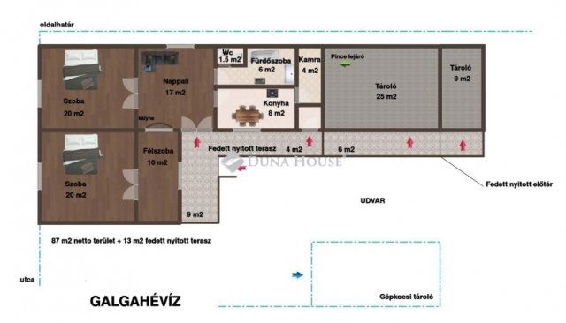 Eladó családi ház, Galgahévízen 45 M Ft, 3+1 szobás