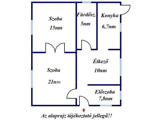 Eladó családi ház, Kisújszálláson 16.99 M Ft, 2 szobás