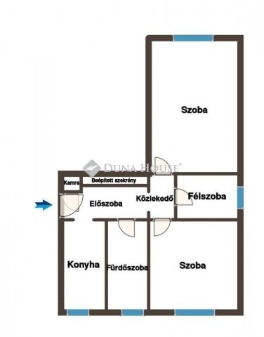 Eladó téglalakás, Tatabányán 43 M Ft, 2+1 szobás
