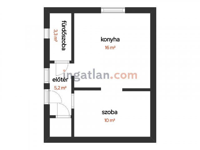 Eladó családi ház, Kunszentmiklóson 16.8 M Ft, 1 szobás