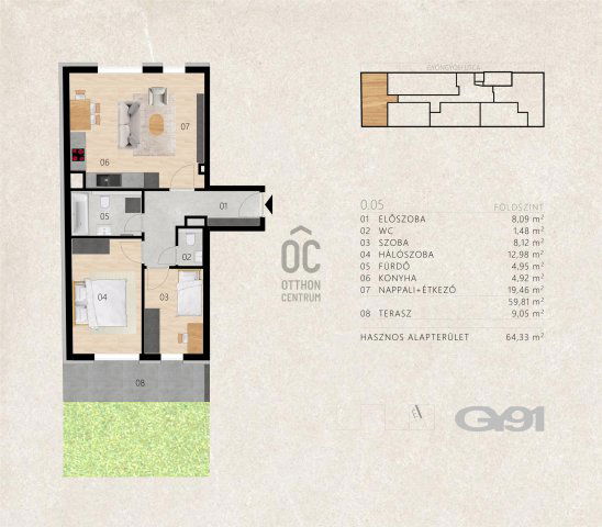 Eladó téglalakás, Budapesten, XIII. kerületben 90.1 M Ft