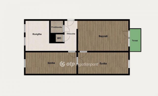 Eladó panellakás, Debrecenben 71.9 M Ft, 3 szobás