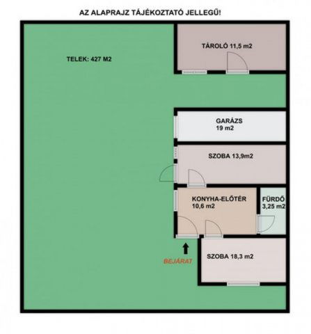 Eladó családi ház, Vácon 47.5 M Ft, 2 szobás
