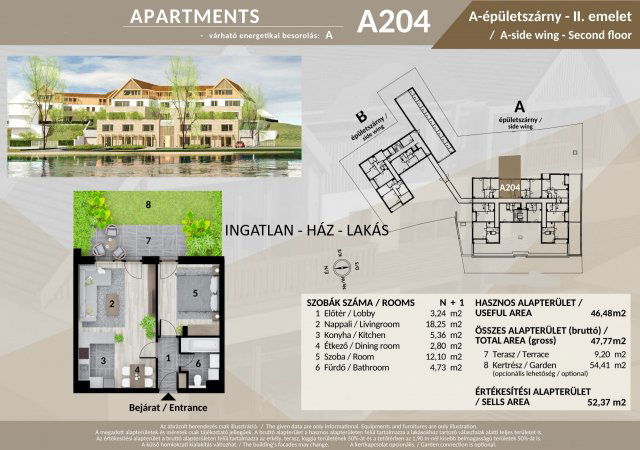 Eladó téglalakás, Veresegyházon 75.28 M Ft, 2 szobás