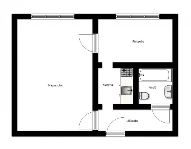 Kiadó panellakás, albérlet, Miskolcon 130 E Ft / hó, 2 szobás