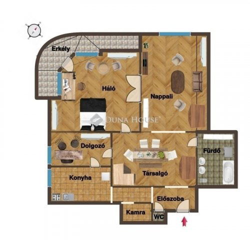 Eladó téglalakás, Budapesten, XI. kerületben 129 M Ft, 3 szobás