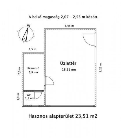 Eladó üzlethelyiség, Ajkán 18.4 M Ft / költözzbe.hu