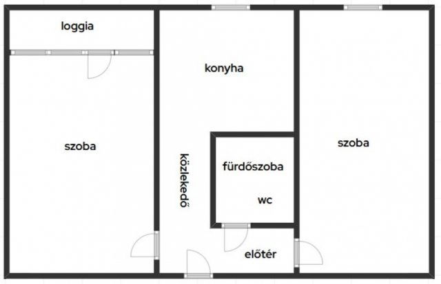 Eladó panellakás, Nyíregyházán 37.99 M Ft, 2 szobás