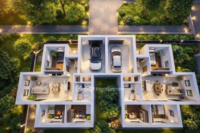 Eladó ikerház, Cegléden 83.9 M Ft, 4 szobás