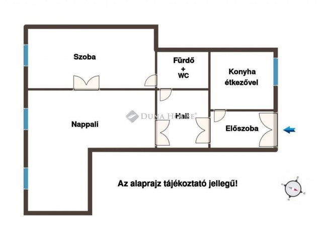 Kiadó téglalakás, albérlet, Budapesten, V. kerületben, 2 szobás