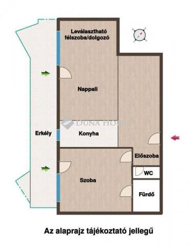 Eladó téglalakás, Budapesten, IX. kerületben 97.9 M Ft, 2 szobás