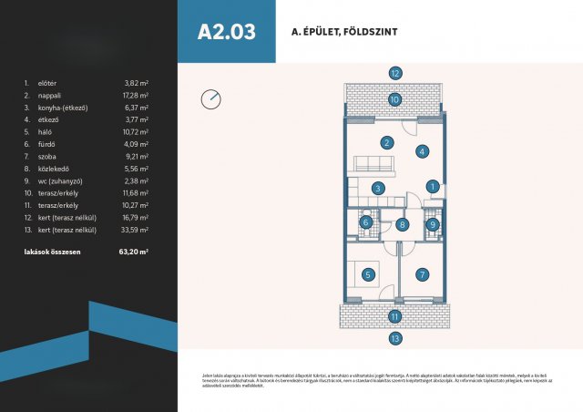 Eladó téglalakás, Vámosszabadin 70.25 M Ft, 1+2 szobás