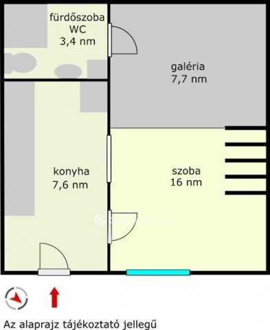 Eladó téglalakás, Budapesten, VIII. kerületben 41 M Ft, 1 szobás