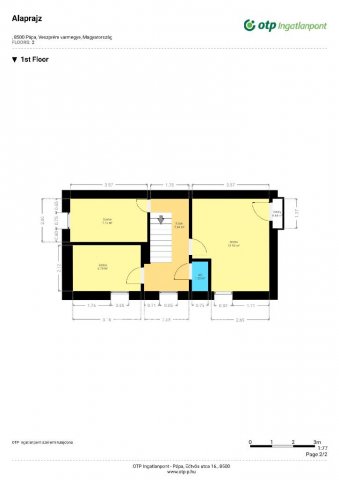 Eladó téglalakás, Pápán 58.5 M Ft, 2+2 szobás