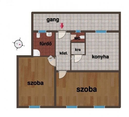 Eladó téglalakás, Szombathelyen 42.8 M Ft, 2 szobás