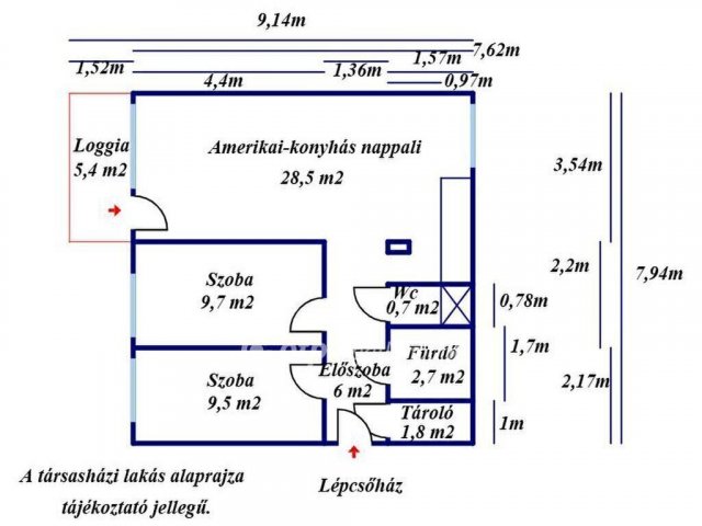 Eladó téglalakás, Kecskeméten 59.9 M Ft, 1+2 szobás